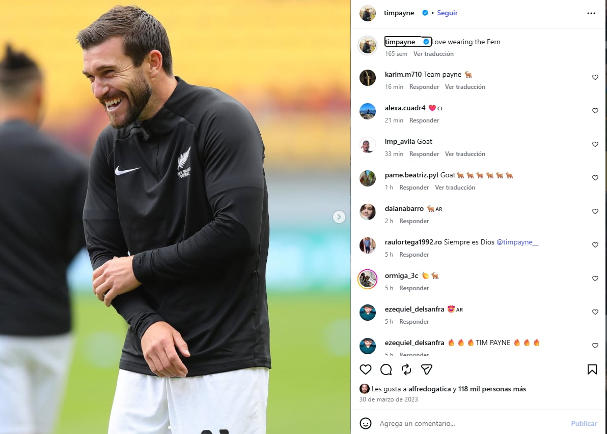 La popularidad de Tim Payne en Instagram crece exponencialmente al superar los tres millones de seguidores en cuestión de horas. (Foto cortesía Instagram Tim Payne)