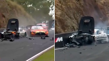 El impresionante accidente que sufrió