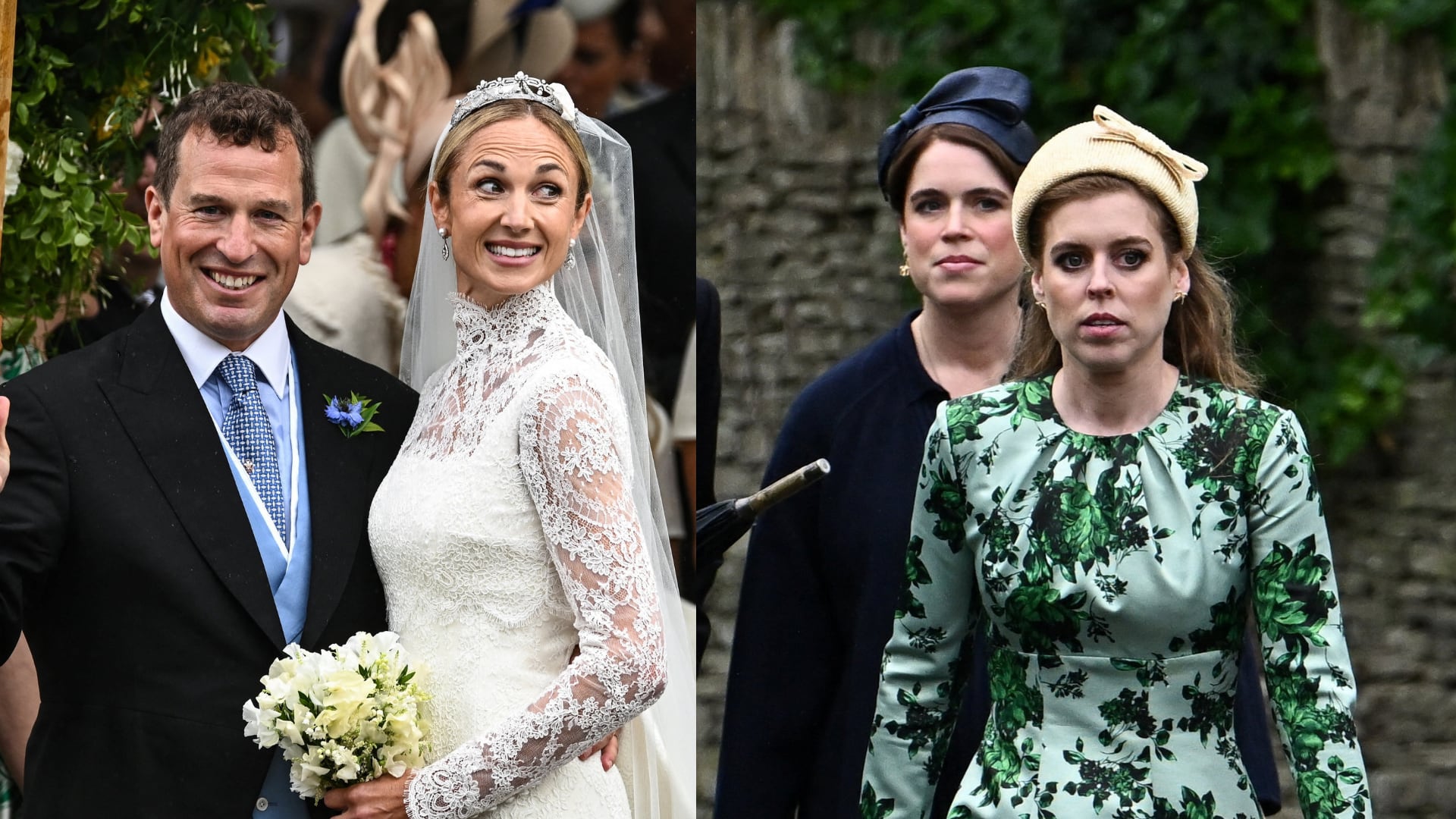 La boda de Peter Phillips logra el reencuentro de Beatriz y Eugenia de York con la familia real británica (Reuters)