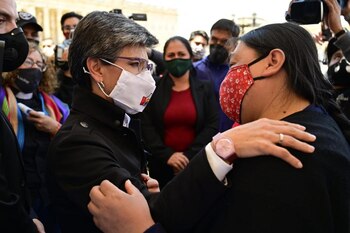 Claudia López conmemora a las víctimas del 9S. Fotos: Alcaldía de Bogotá