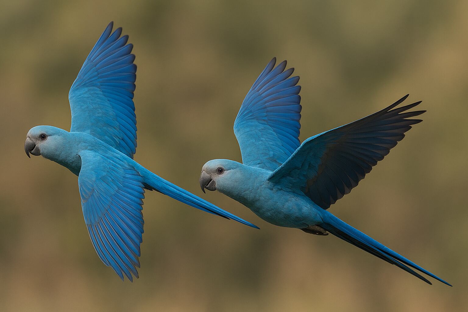 Las autoridades brasileñas confirman que los 11 guacamayos de Spix en libertad han dado positivo al circovirus, una enfermedad incurable y letal para estas aves - (Imagen Ilustrativa Infobae)