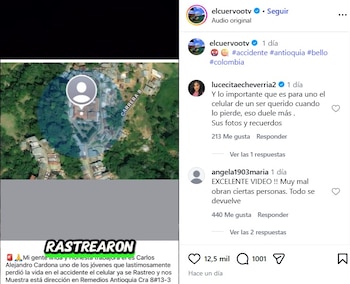 La dirección en la que