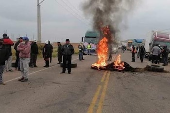 Paro de transportistas.