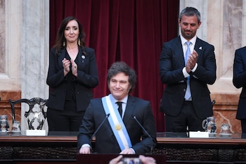 Javier Milei en septiembre pasado,