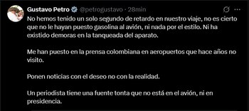 El presidente afirmó no haber