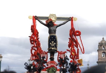 Sudario será destinado al Señor de los Temblores