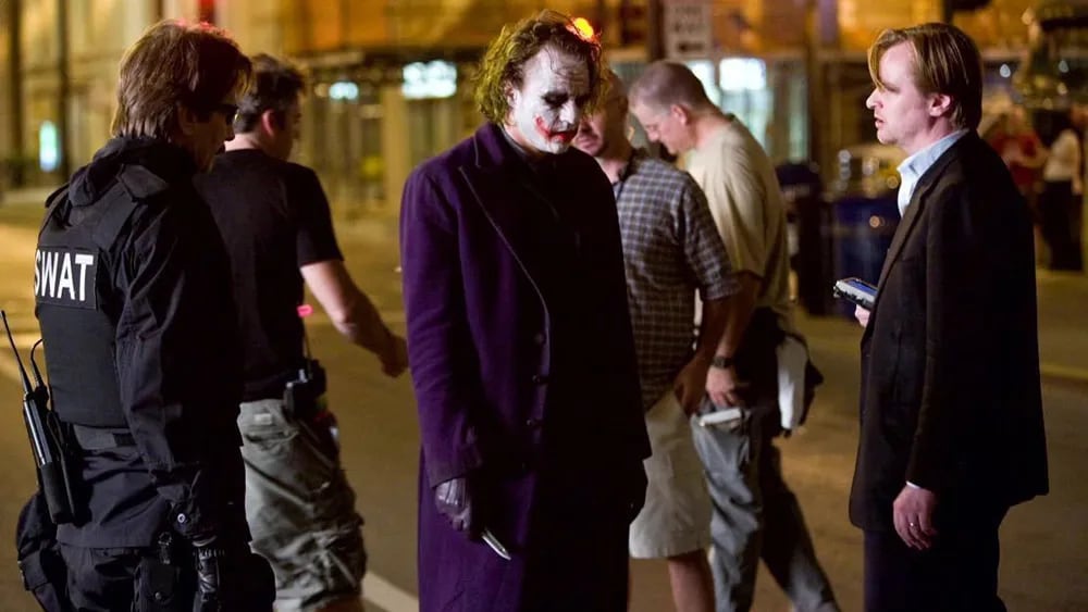 Christopher Nolan en el rodaje de