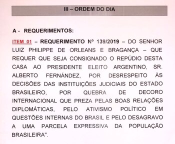 La moción de repudio contra