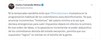 Carlos Fernando Mota cuestionó fuertemente
