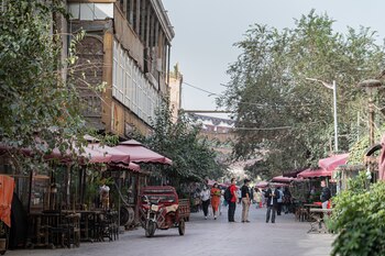 Un visitante de la Ciudad