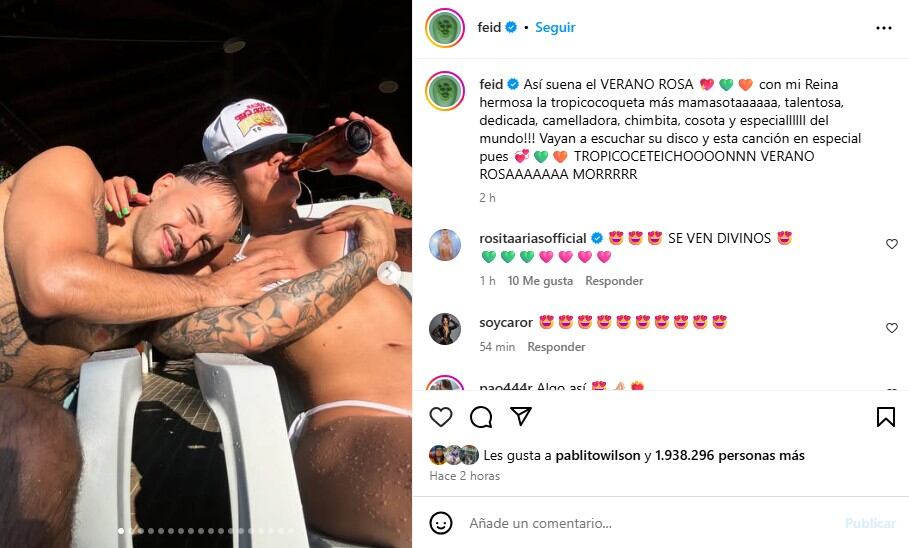 Feid aprovechó para invitar a sus seguidores a escuchar