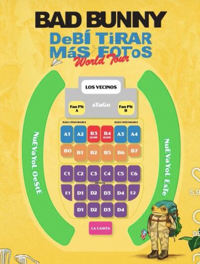 Escenario de Bad Bunny en Chile. (TikTok)
