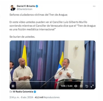 El concejal Daniel Briceño reaccionó