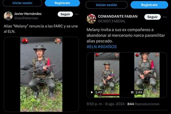 La mujer se quita el