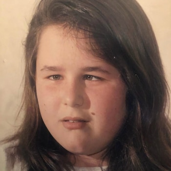 Malena Guinzburg en su preadolescencia