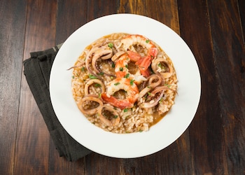 Arroz caldoso de sepia y