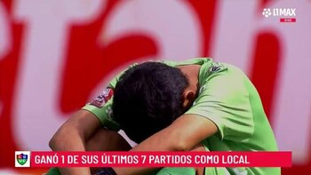 Diego López, abatido por la dolorosa goleada recibida en Tarapoto. - Crédito: L1MAX