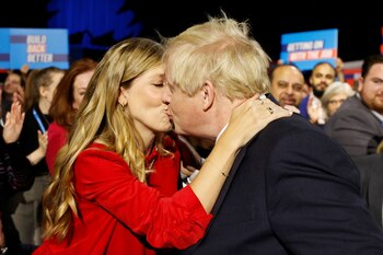 Boris Johnson y su esposa