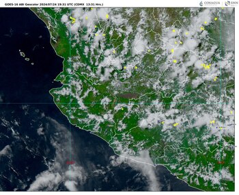 Imagen 2: GOES-16 ABI, GEOCOLOR