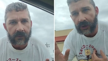 Shia LaBeouf encara a una presunta acosadora en la calle: “Estás asustando a los míos”