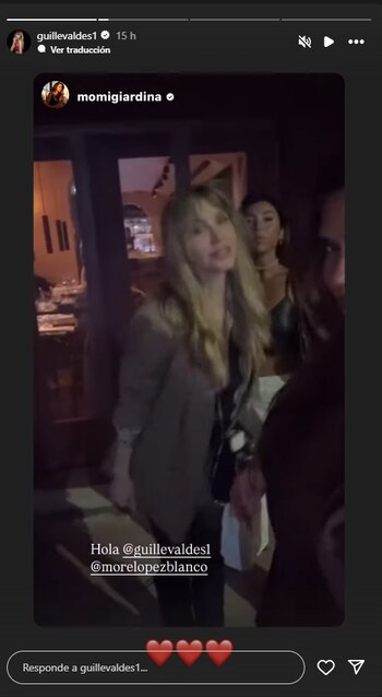 La reacción de Guillermina Valdés