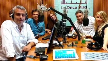 En la radio, donde fue