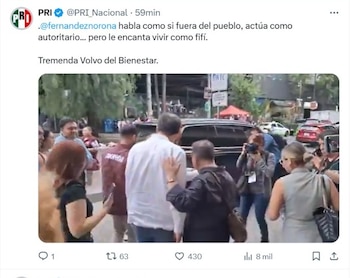 El PRI criticó que Noroña