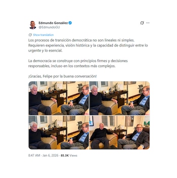 La publicación de Edmundo González