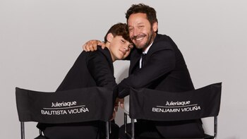 Benjamín y Bautista Vicuña, papá