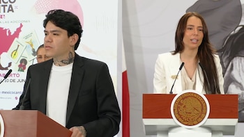 La presidenta Claudia Sheinbaum presentó la segunda edición de México Canta junto a Junior H y Majo Aguilar en Palacio Nacional. - (Youtube)