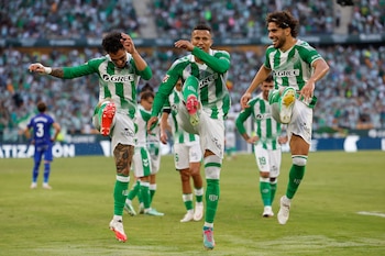 Abde celebra su gol contra el Getafe. (EFE/ Julio Muñoz)