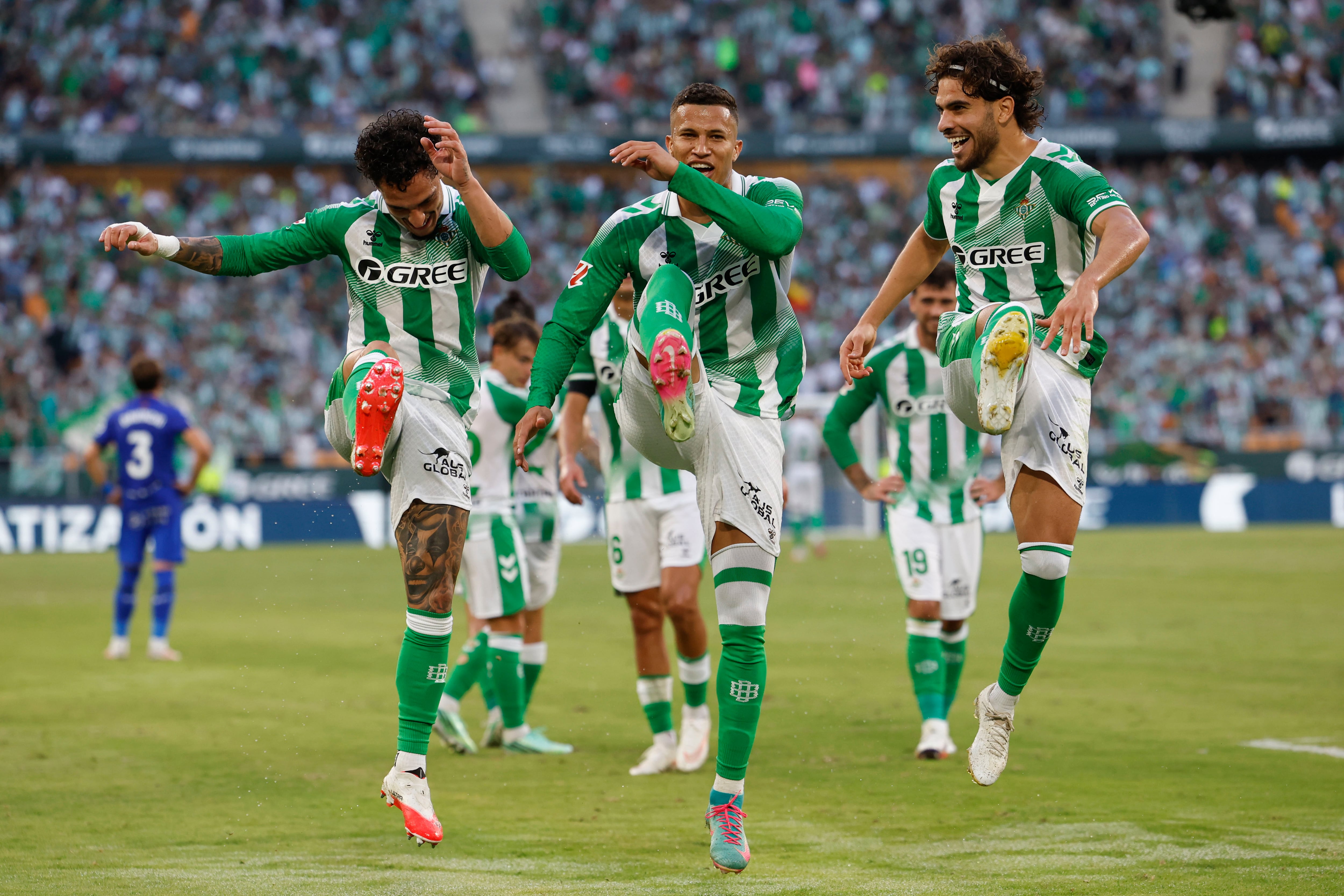 Abde celebra su gol contra el Getafe. (EFE/ Julio Muñoz)