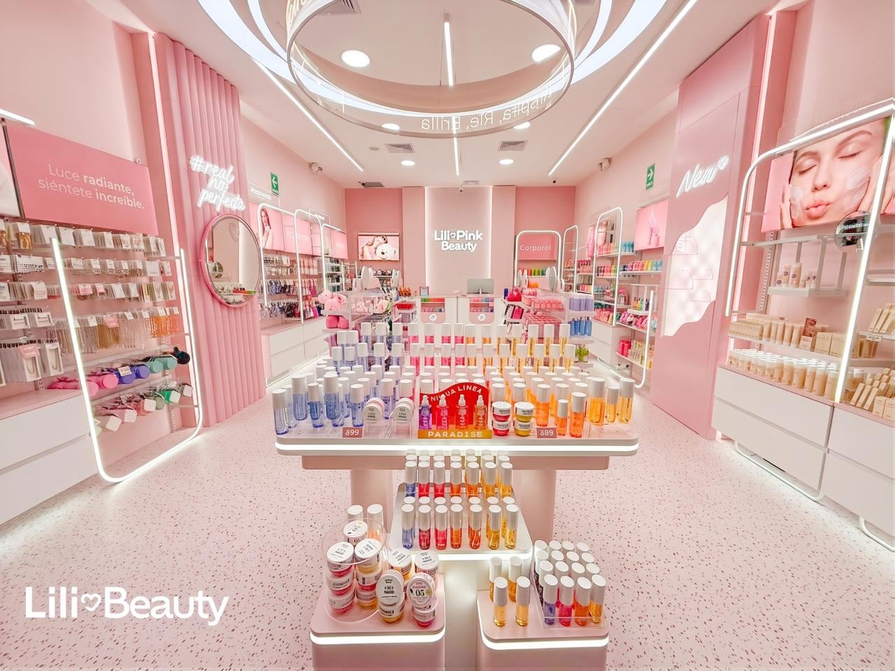 Esta es la nueva tienda de Lili Beauty, la nueva línea de Lili Pink - crédito suministrado a Infobae