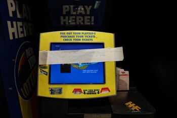 Una máquina de la Lotería