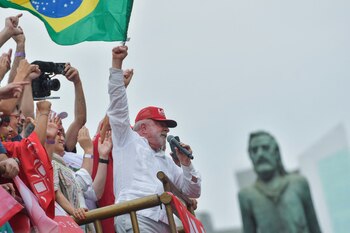 Luiz Inacio Lula da Silva en Belo Horizonte, Minas Gerais, Brasil, este 9 de octubre (Reuters)
