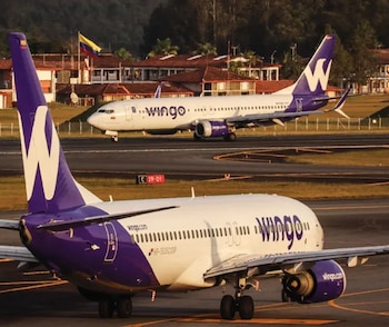La emergencia fue controlada en el aeropuerto Ernesto Cortissoz después de que la aeronave reportara una falla mecánica - crédito @vuelawingo/IG