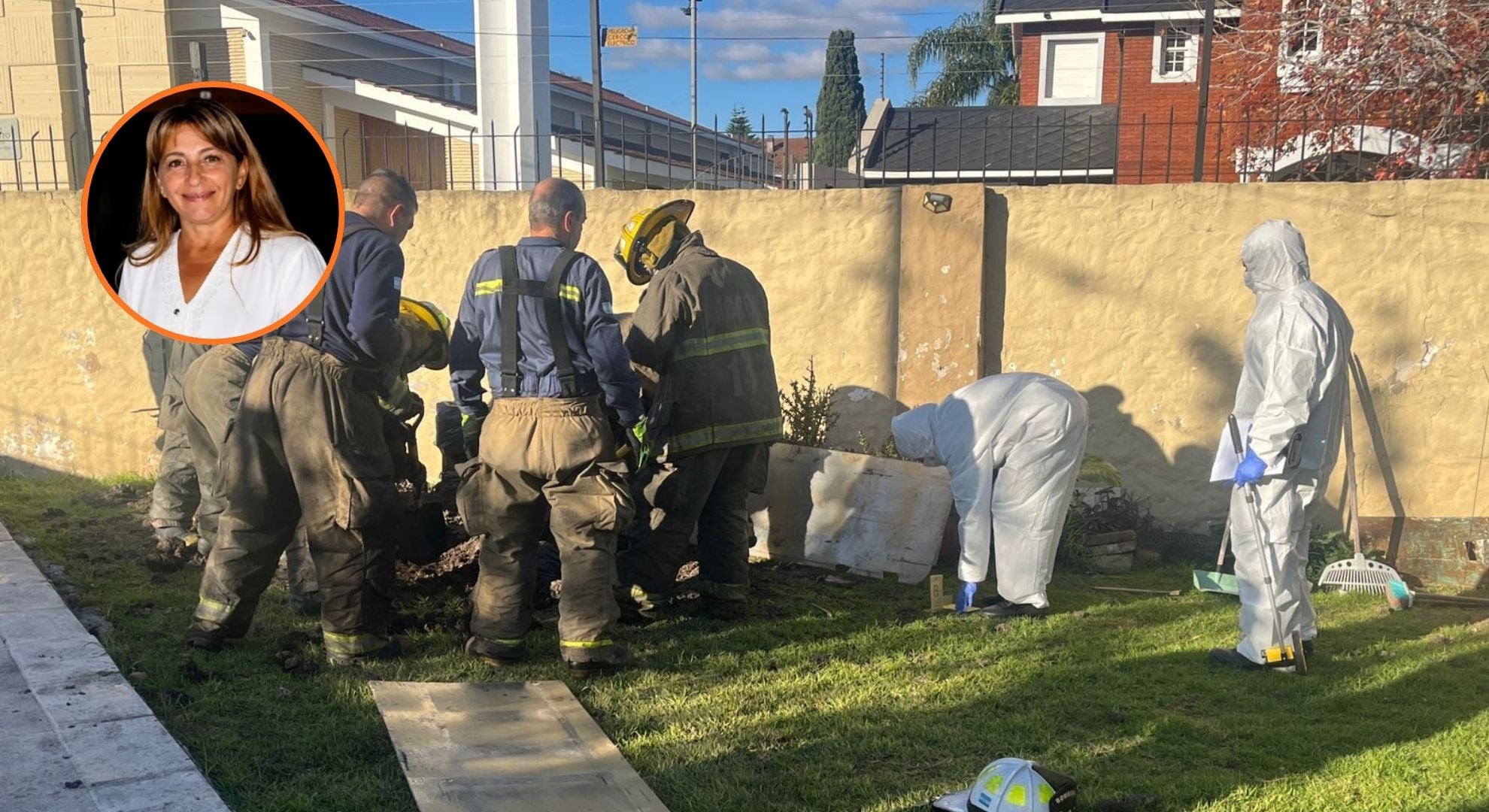 El cuerpo de la mujer fue encontrado en el patio de su casa, tras la confesión de su hijo