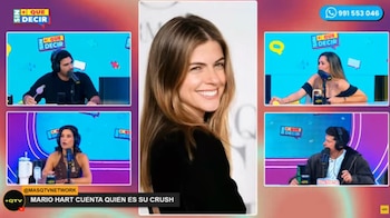 “Ha sido no, es”: Mario Hart admite que Stephanie Cayo continúa siendo su ‘crush’. Captura: Sin más que decir.