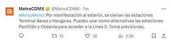 (X @MetroCDMX)