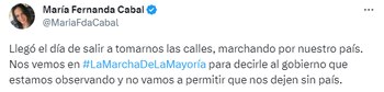 María Fernanda Cabal apoya las