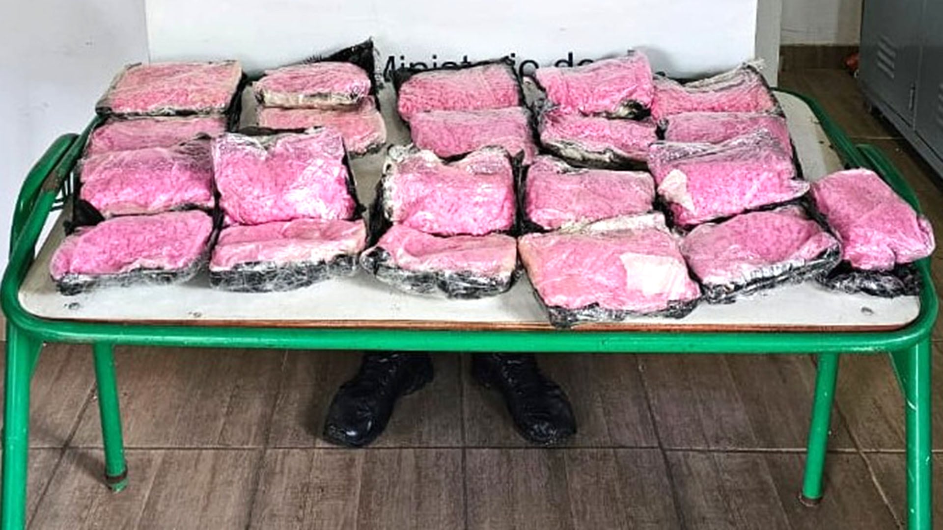 Parte de las pastillas incautadas