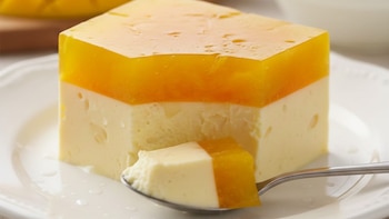 La gelatina de mango con