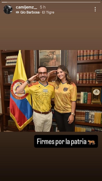 Sonia Restrepo mostró su apoyo a De la Espriella días antes de las elecciones - crédito Camila Jiménez / Instagram