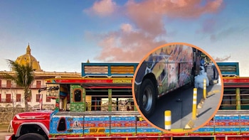 Ciclista fue aplastado por una