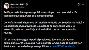 Gustavo Petro - crédito @petrogustavo/X