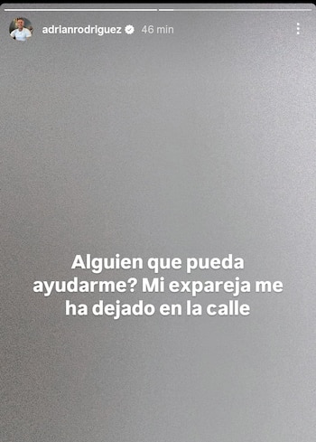 El inquietante mensaje de Adrián Rodríguez (Instagram)