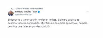 Ernesto Macías recalcó la necesidad