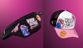 El paquete contiene objetos de marca como lentes Oakley Frogskins, una gorra New Era y una figura de PVC del caimán Macca.