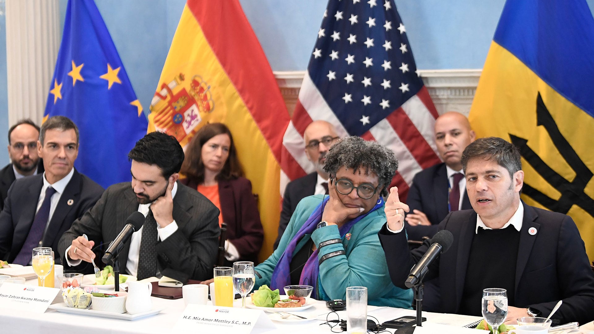 Axel Kicillof se reunió estuvo en Nuevo York, donde se reunió con empresarios y con el alcalde Zohran Mamdani