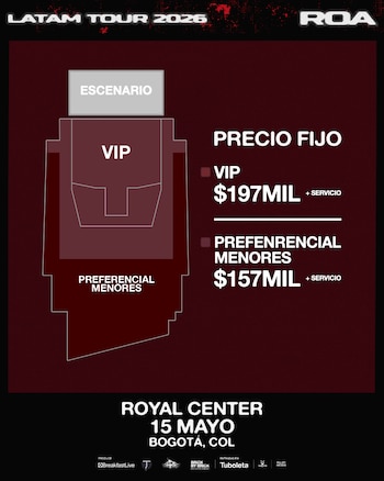 Las entradas para el concierto